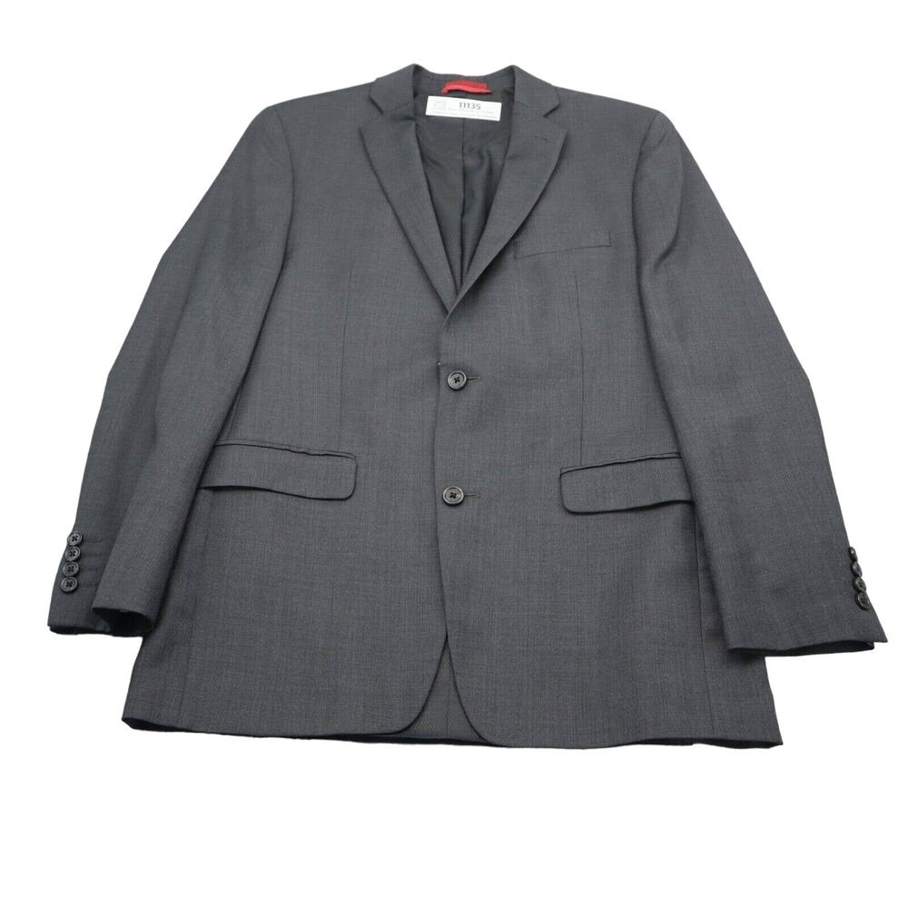 Alfani Jacket Mens 40R Gray Lightweight Casual Wool Blazer Jacket Slim Fit